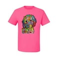 thumbnail image 3 of Dean Russo Sweet Poodle Dog Lover Men's Graphic T-Shirt, Neon Pink, Small, 3 of 6