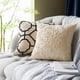 thumbnail image 4 of Set of 2 Cotton Linen Embroidery Decorative Throw Pillow Cover Pillowcase for Couch Bedroom Geometric Pattern Cushion Cover 18 x 18 Inches Beige, 4 of 4
