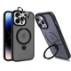 thumbnail image 1 of Funda magnética para teléfono móvil con soporte de anillo para iPhone 16 15 14 Pro Max Plus 13 12 11 fundas translúcidas con Protector Black Case For iPhone 14 Pro, 1 of 6