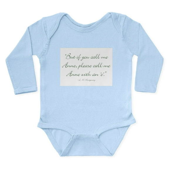CafePress - Anne With An E Body Suit - Long Sleeve Cotton Baby Bodysuit