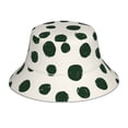 thumbnail image 1 of Balery Abstract Green Polka Dot Sombreros para el sol para hombre y mujer, sombrero de pescador con UPF 50+, 1 of 6