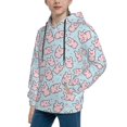 thumbnail image 2 of Daiia Cute Rabbit for Boys Fashion Hoodies & Sweatshirts with Kangaroo Pocket,Hooded Sweatshirt for Kid, Breathable& Moisture Wicking-Small, 2 of 6