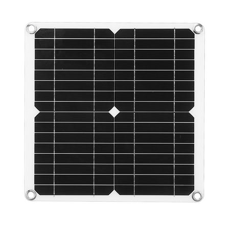

12W 12V Solar Panel Kit Semi Flexible Monocrystalline IP65 Waterproof Portable Solar Charger with 100A Controller for RV