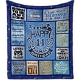 thumbnail image 1 of LHSHID 11 Year Old Boy Birthday Gift Throw Blanket Birthday Gifts for 11 Year Old Boy 11 Year Old Boy Gift Ideas 11th Birthday Gift Boy 11th Birthday Decorations Boy 30"x40", 1 of 6