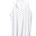 thumbnail image 4 of Soft Undershirts for Women Polk Dot Tank Tops Trendy Racerback Top Breathable Casual Everyday Summer Camisole White 2XL, 4 of 5