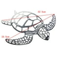 Metal Sea Turtle Ornament Beach Theme Decor Wall Art Decorations Wall