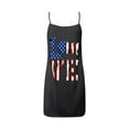 thumbnail image 3 of OAVQHLG3B Womens Dresses Sun Dresses Women Summer Casual 4th of July Outfits American flag Slim A-Line V-Neck ing Sleeveless Sling Skirt Dress, 3 of 4