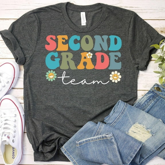 DOPASHIRT 2Nd Grade Teacher Shirt,Second Grade Team Shirt,Retro 2Nd Grade,Back To School Shirt,Second Grade Teacher Shirt,Groovy First Day Of School Unisex S-5XL Hot Trending Shirt