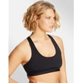 thumbnail image 3 of Maidenform Womens Sporty Racerback Sports Bra, S, Black, 3 of 4