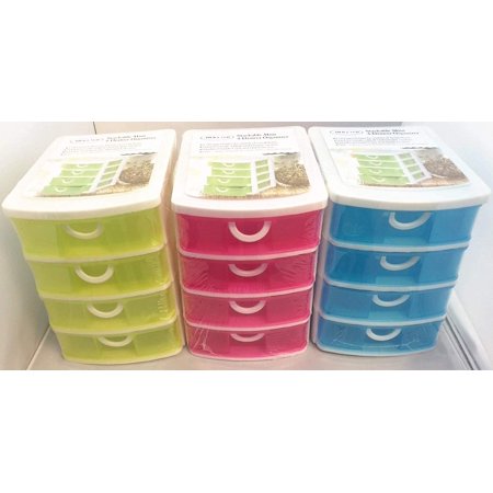 Set Of 3 Green Blue Red All For You Durable Plastic Mini Desktop