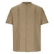 thumbnail image 4 of Ceisia Men's Stand-Collar Cotton-Linen Shirt Summer Loose Casual Short-Sleeve Button-Down Shirt Khaki L Gifts, 4 of 6