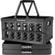 thumbnail image 1 of Cesta de la compra CleverMade, obsidiana plegable, 24 L, 3 unidades, 1 of 8