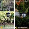 thumbnail image 6 of TOYIEW Hanging Solar Lights Outdoor Waterproof, 35 Inch Shepherd Hook Lights with 4 Shepherd Hooks, Solar Lantern Lights for Garden Decor, Pathway, Porch Decor, Patio, Backyard and Yard, 4 Pack, 6 of 7