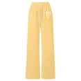 thumbnail image 4 of Mercatoo Heart Print Sweatpants for Girls Baggy Athletic Pants Wide Leg 𝗬2K 𝗗rawstring Elastic Waist Joggers with Pocket, 4 of 7
