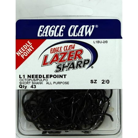 UPC: 0047708690010 | Lazer Sharp L1BUH-2/0 Octopus Hook  Black  Size 2/0