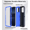 thumbnail image 4 of Petocase for iPhone 15 Plus Case,Heavy Duty 3-Layer Shockproof Dropproof Dust-Proof Durable Military Grade Full Body Rugged Protection Cover Case,Navy Blue, 4 of 8