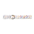 thumbnail image 2 of Oodles Polyester Sassy Summer Icons Adjustable Fashion Dog Collar, White, Medium, 2 of 9