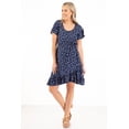 thumbnail image 2 of Women's Short Sleeve Butterfly Dress With Ruffles, 2 of 4