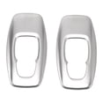 thumbnail image 1 of Bisel de recorte de faro Unique Bargains, bisel de faro, decoración de cubierta de faro para Mitsubishi Outlander 2022-2024, tono plateado, ABS, 2 piezas, fila trasera, 1 of 1