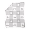 thumbnail image 1 of Couverture bébé George Baby Grey en chenille 76 x 102 cm, 1 of 4