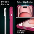 thumbnail image 5 of 360° Magnetic Swivel Ring for iPhone 15 case, Built-in Metal Stand and Ring Holder, Magsafe Compatible, Military Grade Protection, Shock Resistant - Rose Pink, 5 of 14