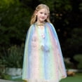 thumbnail image 2 of Princess Dress up Clothes, 7Pcs Princess Cape with Crown, Princess Dresses for Birthday Gift, 2 of 3