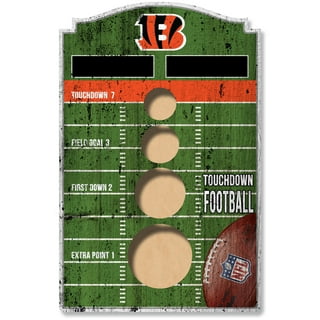 Cincinnati Bengals Herringbone Cornhole Wraps - Set of 2