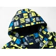 thumbnail image 4 of AAMILIFE Boys Waterproof Fleece Lined Jacket Color Block Windbreaker Hooded Coat, 4 of 8