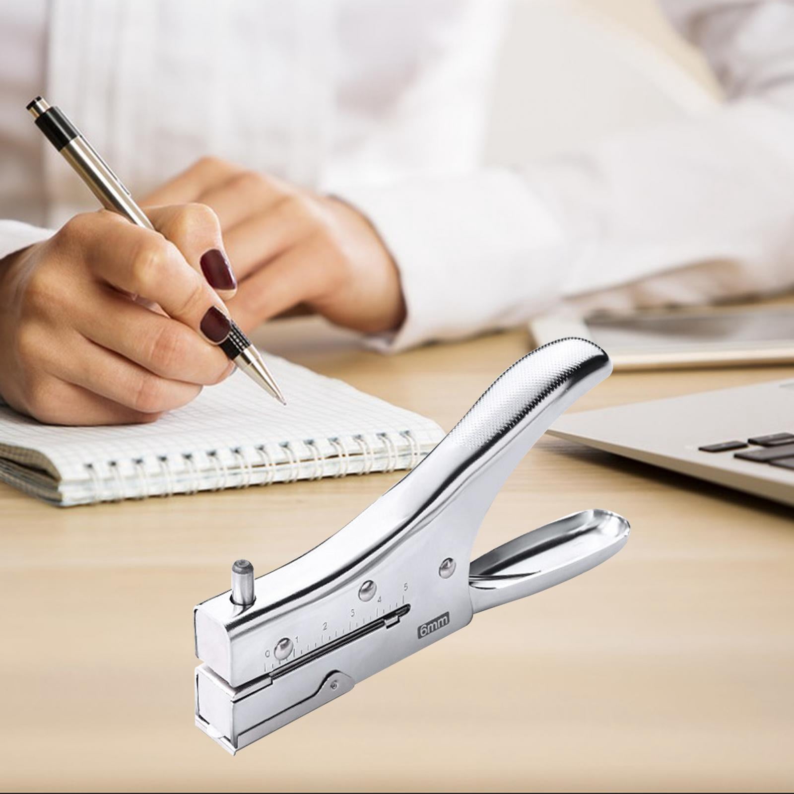 Hole Punch Hole Puncher Cardboard Round Art Project Portable Hand Press Paper 3mm/6mm Plier Card Making Heavy Duty Paper Punches Paper Cut Hole 6mm