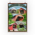 thumbnail image 2 of Bridges of Vermont, Montage (12x18 Wall Art Poster, Room Decor), 2 of 3