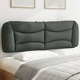 thumbnail image 1 of vidaXL Coussin de Tête de Lit Gris Foncé 152 cm Tissu, 1 of 5