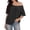 Black, variant on Womens Button Down Blouse Summer Casual Off Shoulder Short Sleeve Fashionable Loose Fit Long Sleeve Tops for Women Pink,S