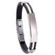 thumbnail image 5 of Pulsera de cuero tejida a mano con cierre magnético y cruz para hombre Titani, 2 piezas blancas, 5 of 5