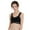 Black, variant on EQWLJWE Front Buckle Sexy Gathe r up Breast Milk Sleep Lace No Steel Bra True Bras For Women