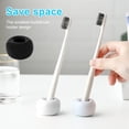 thumbnail image 5 of 2-Pack Ceramic Toothbrush Holder Mini Donut Shape with Toothbrush Elegant Mini Ceramic Toothbrush Holder Stand for Bathroom, 5 of 5