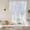 Blue, variant on Light Blue Botanical Tie Up Curtains for Windows, Adjustable Balloon Window Shades, Pastoral Elegant Spring Floral Kitchen Window Treatments Farmhouse Short Curtains with Rod Pocket 42"x45"