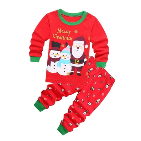 

Baby Girl Christmas Outfit Boys Pajamas For Boys Santa Claus Xmas Pajamas Set Cotton Pjs Toddler Sleepwear Kids Clothes Set