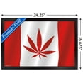 thumbnail image 3 of Canadian Hemp Flag Wall Poster, 14.725" x 22.375", Framed, 3 of 5