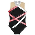 thumbnail image 5 of iiniim Kids Girls Athletic Dance Gymnastic Leotards One Piece Ballet Bodysuit Sleeveless Unitard Dance Wear Red 12, 5 of 7