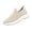 Khaki, variant on Knit Slip On Athletic Sneakers For Women Closed Round Toe Comfort Breathable Footwear