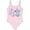 Pink/Blue, variant on Minnie Mouse Girls One Piece Polka Dot Swimsuit with Back Bow Detail, Quick-Drying Kids Summer Swimwear for the Beach or Pool (Size 2T-6X)