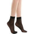 thumbnail image 2 of 10 Pairs Ankle Nylon Socks for Women - Sheer Pantyhose Socks, 2 of 6