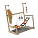 thumbnail image 4 of Parque de juegos para pájaros Escalera de actividades para pájaros Accesorios para jaulas de pájaros Percha de madera Soporte de juego para pájaros, 4 of 8