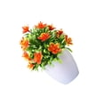thumbnail image 2 of Plantas artificiales Yuarrent Bonsai de flores Maceta falsa Rojo naranja, 2 of 6