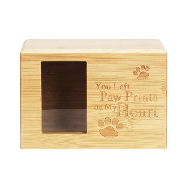 Pet Memorabilia Funeral Home Ash Urns For Dogs 1PCS/Style B With Rounded Corners Without Windows Wooden Cinerary Casket