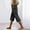 #070-Dark Gray, variant on Women's Solid Color Capri Pants with Drawstring Waist and Pockets, Casual Comfort for Everyday Wear