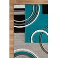thumbnail image 3 of GLORY RUGS Area Rug Modern 2x7 Turquoise Soft Hand Carved Contemporary Floor Carpet with Premium Fluffy Texture for Indoor Living Dining Room and Bedroom Area, 3 of 5