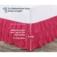 thumbnail image 5 of SGI Bedding 09 Inch Multi Ruffled Bed Skirt | Microfiber Bed Skirt | Fade Resistant, Wrinkle Free, Anti-static, Decorative, Extra Storage Space, Clutter-Free | Twin, Hot Pink, 5 of 8