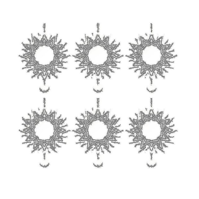 6pcs Sublimación Wind Spinner Espacios en blanco 3d Wind Spinners Colgante Win