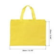 thumbnail image 2 of Unique Bargains Sac Cadeau Réutilisable Style Horizontal Non Tissé 25x35cm, Jaune Lot de 10, 2 of 5